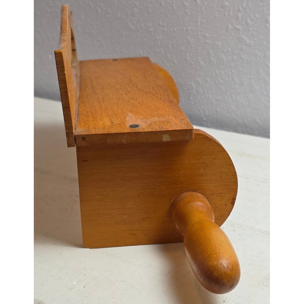 Vintage Wood Country Store Paper Towel Holder Wall Mount Shelf General Store - Picture 14 of 16